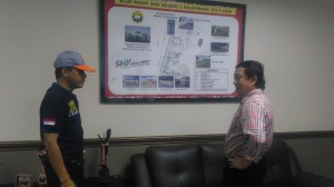 Kepala SMKN 2  Zulkarnai Palembang dengan Kamenkuham SumselDR.H.Sudirman D.Hury 