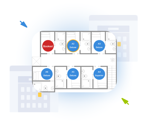 sentuhan personal yang memungkinkan tamu memilih lokasi kamar di lantai dan posisi yang mereka inginkan