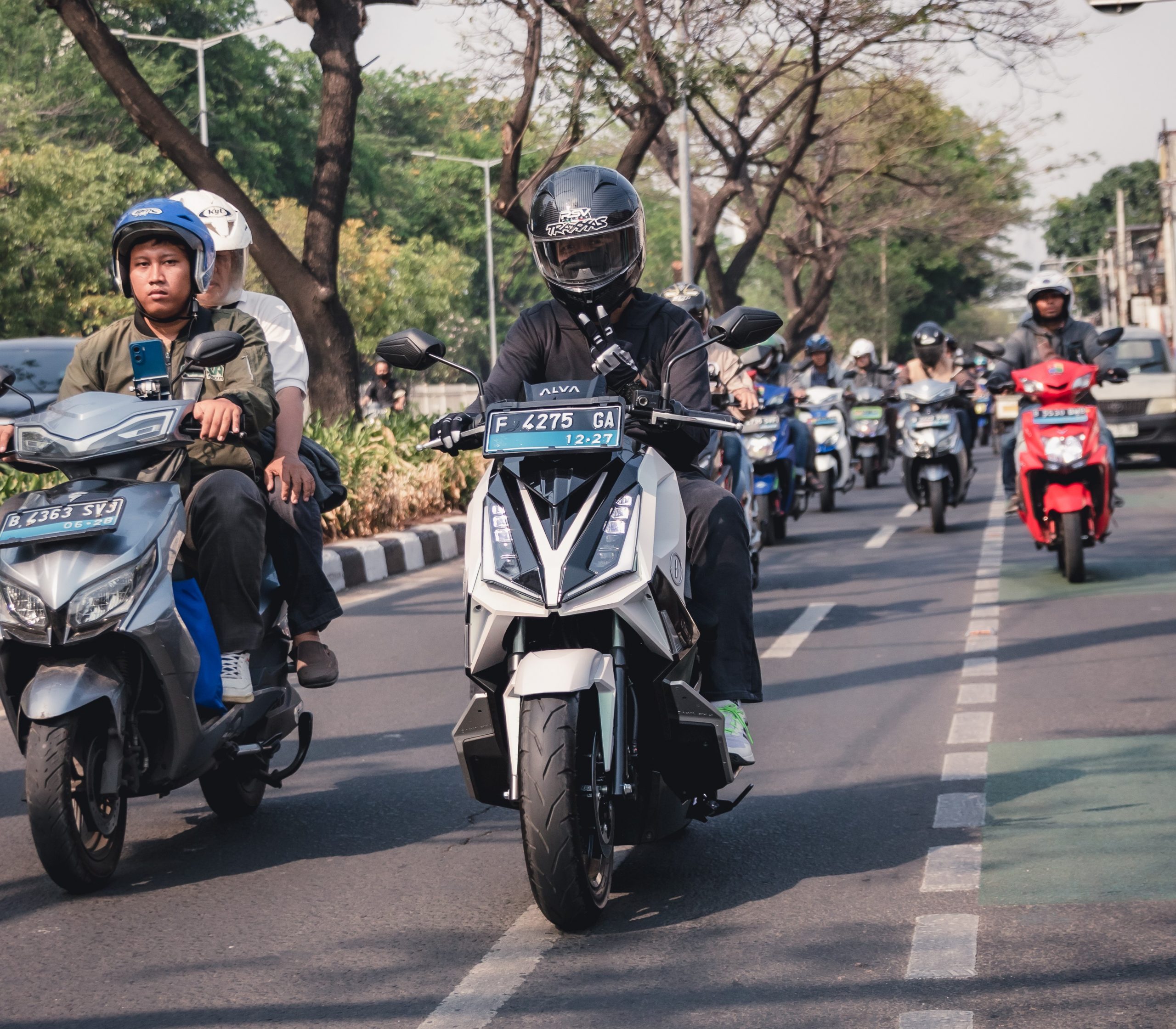 Para peserta Riding Sumpah Pemuda